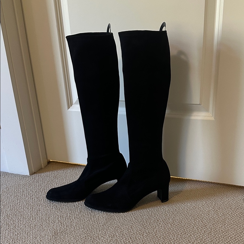 Stuart Weitzman Elegant Black Knee-High Women's Boots